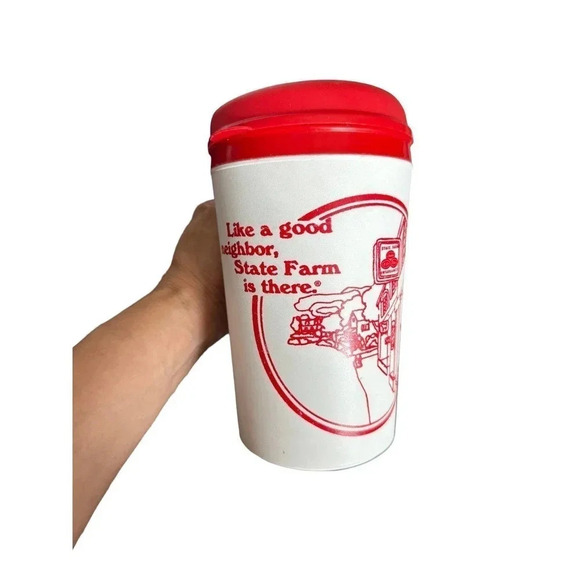 State Farm Jumbo‎ Insulated  Aladdin Travel Mug vintage - Picture 1 of 1
